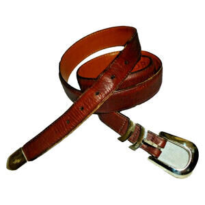 ORVIS Leather Brown Casual Ranger Belt‎ Leather Sz 42